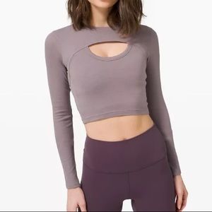 Lululemon LA Better Best Long Sleeve crop top (sz 4)